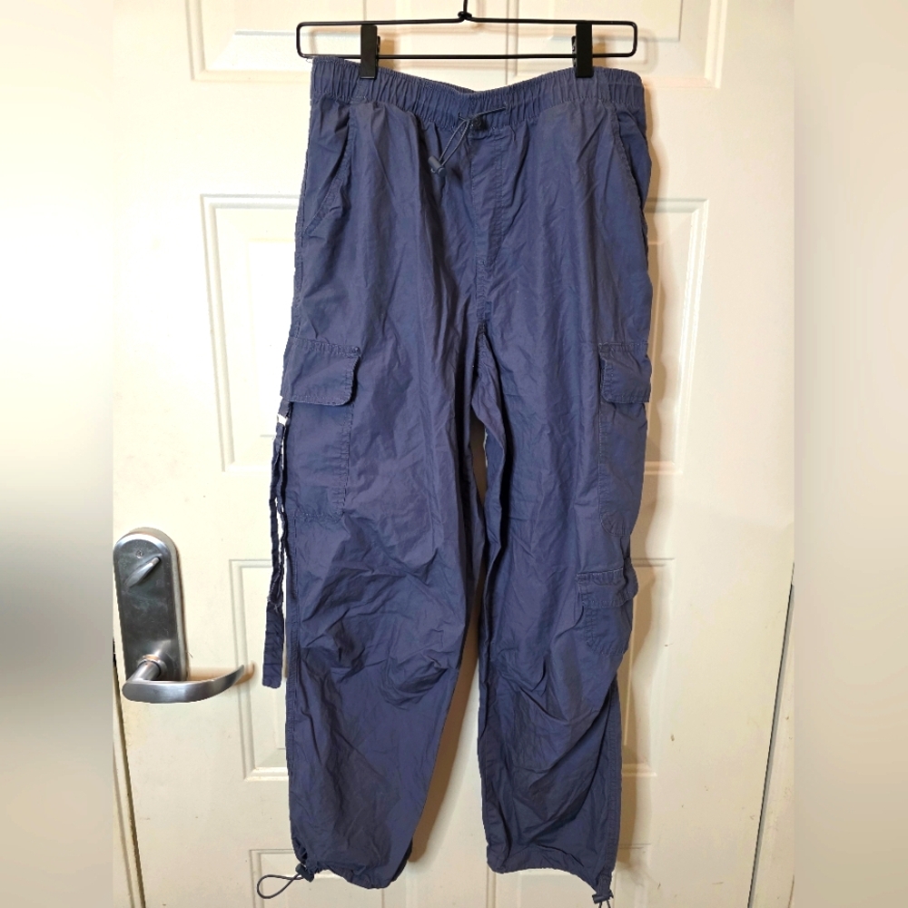 No Comment Gray Cargo Style Pants‎ 100% Cotton Size Large